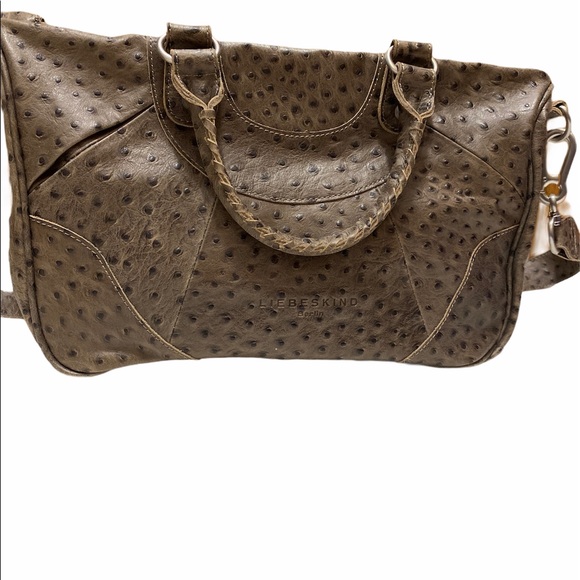 Liebeskind Handbags - Liebeskind Berlin Ostrich Bag in Tan/Brown